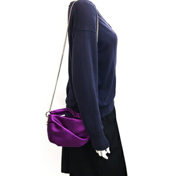 JIMMY CHOO Purple Shoulder Bag - Picture 8 of 8